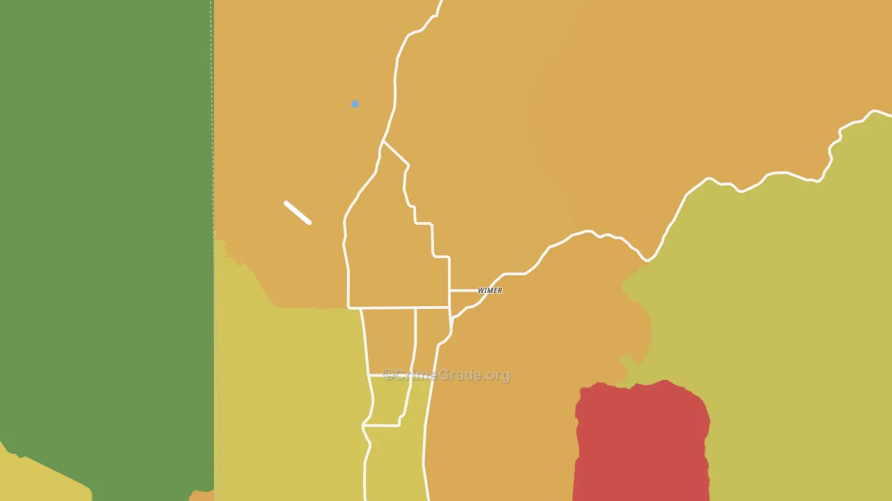 Wimer, OR Map of Drug-Related Crime Rates