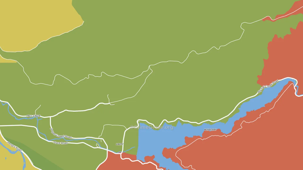 Winberry, OR Map of Drug-Related Crime Rates
