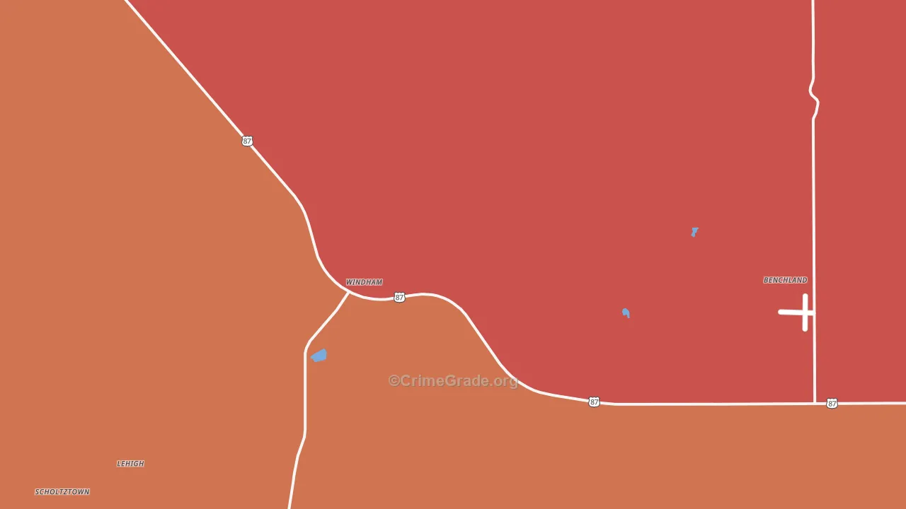 Windham, MT Map of Drug-Related Crime Rates