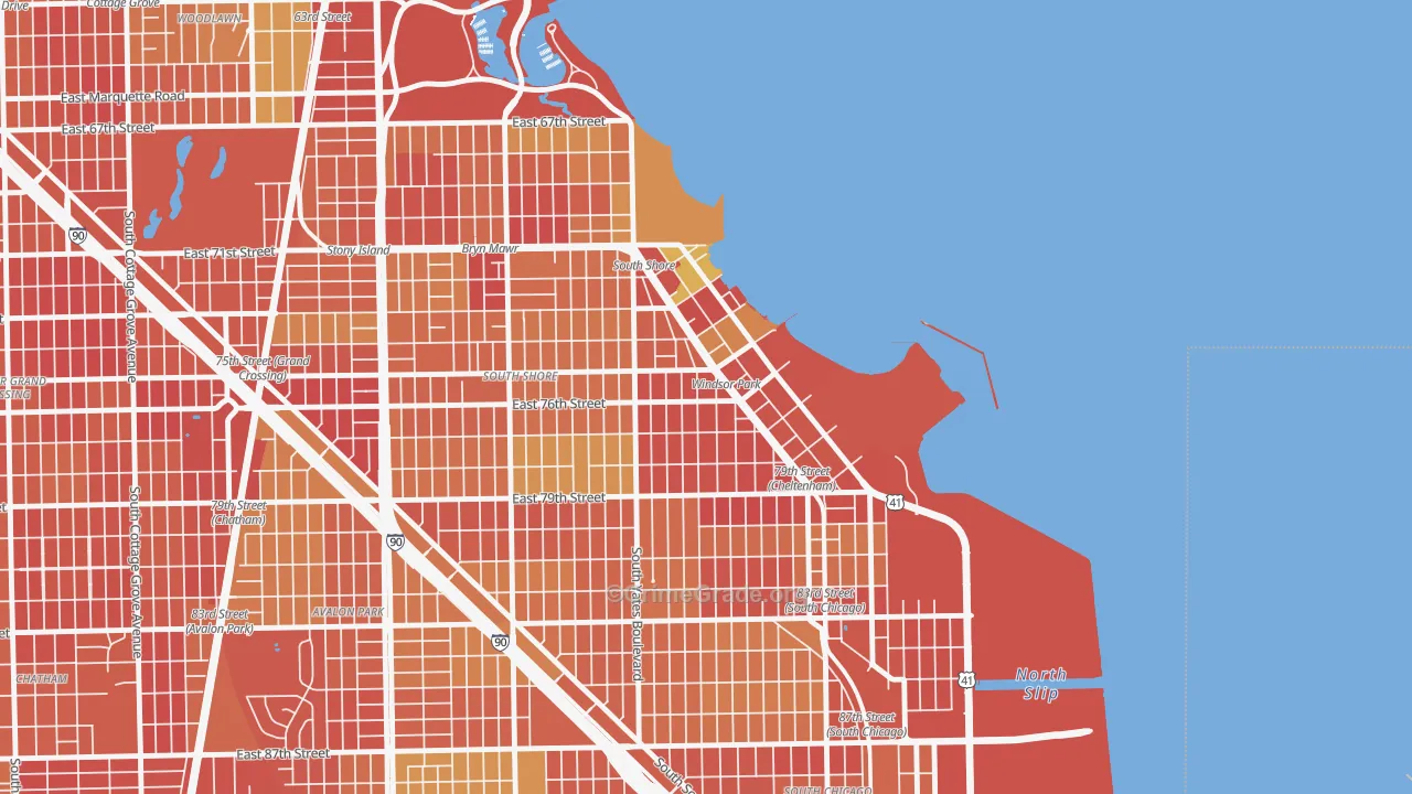 Windsor Park, Chicago, IL Map of Drug-Related Crime Rates