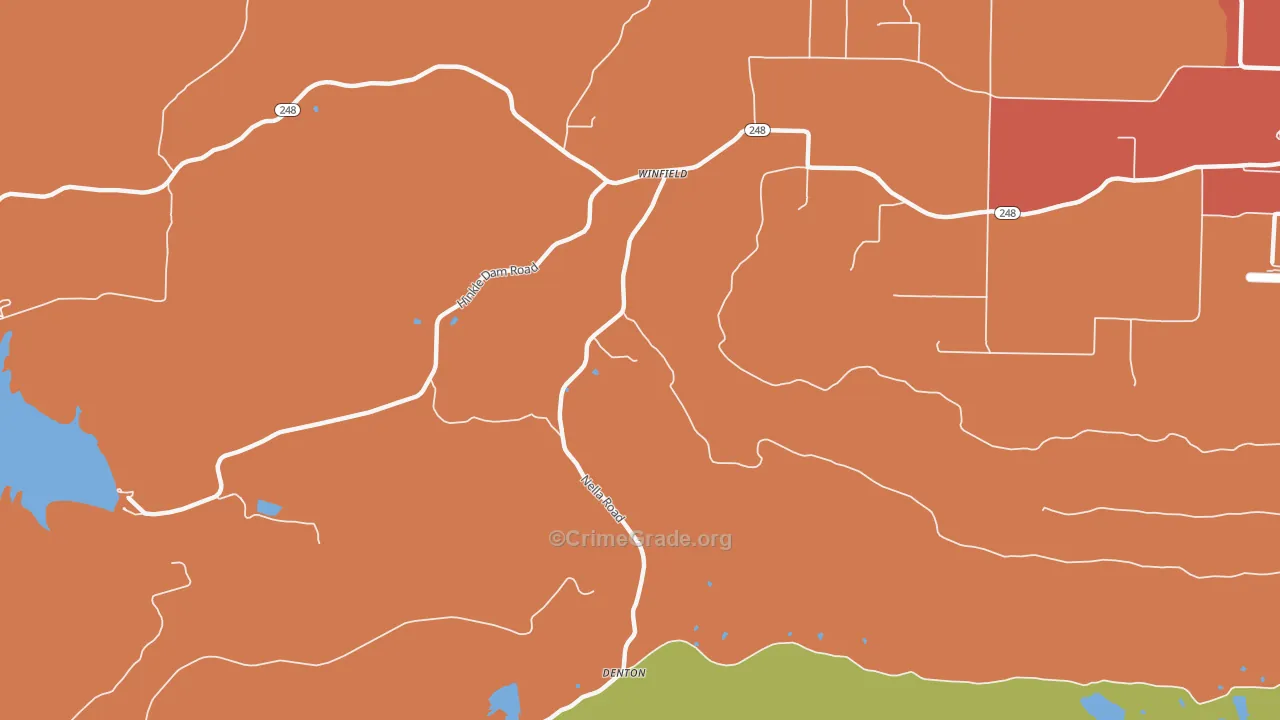 Winfield, AR Map of Drug-Related Crime Rates