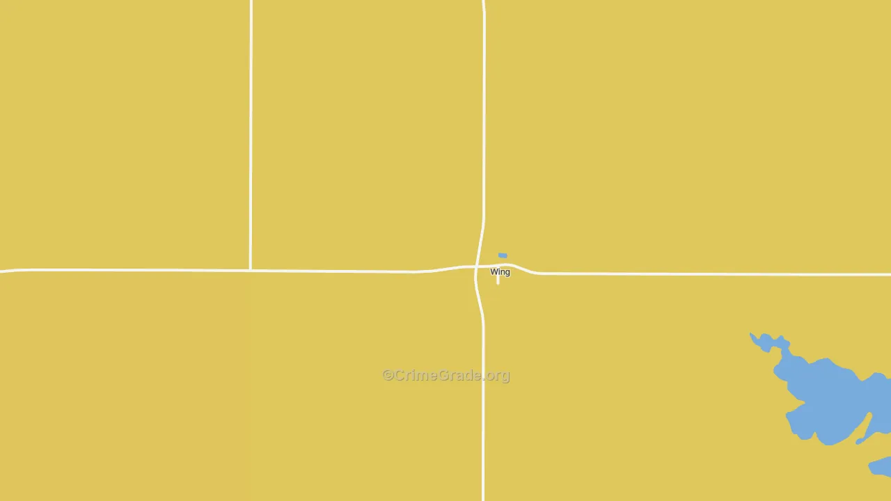 Wing, ND Map of Drug-Related Crime Rates