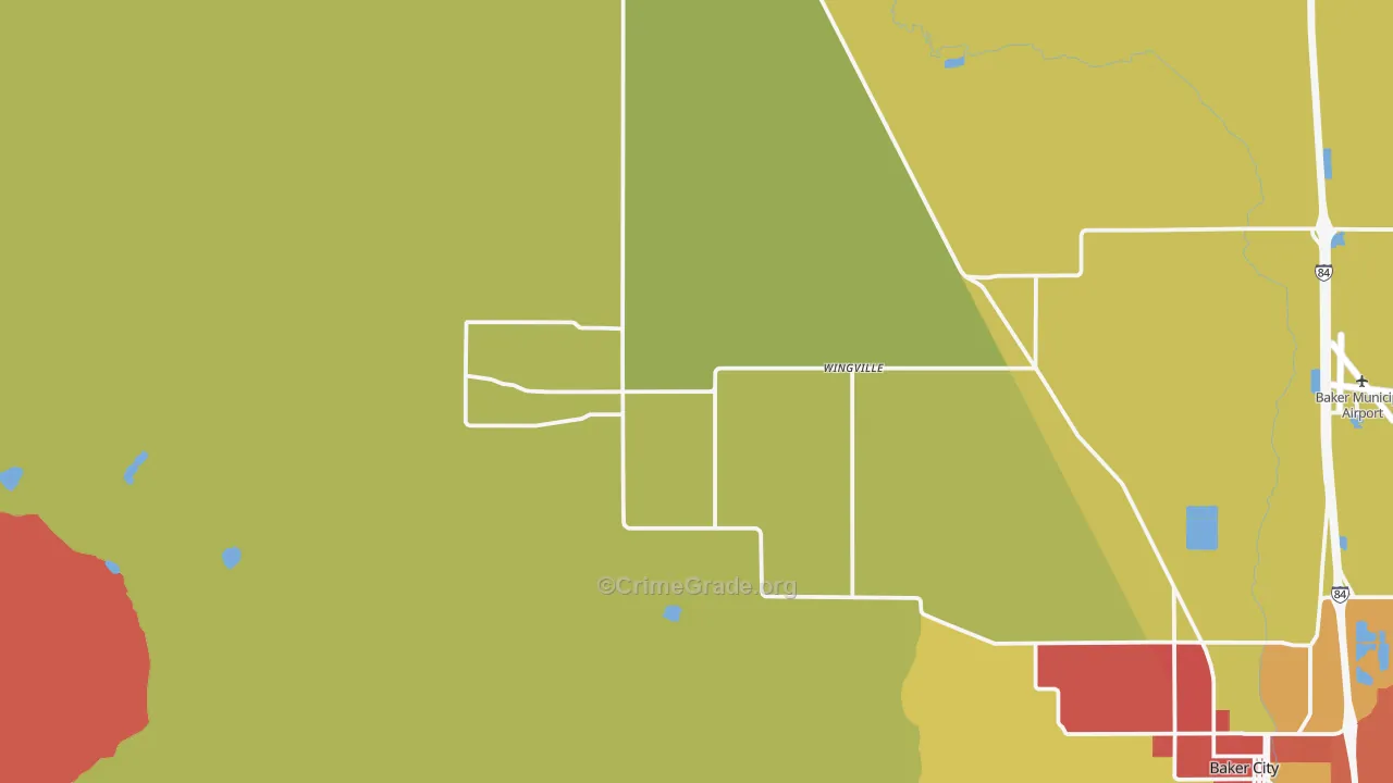 Wingville, OR Map of Drug-Related Crime Rates