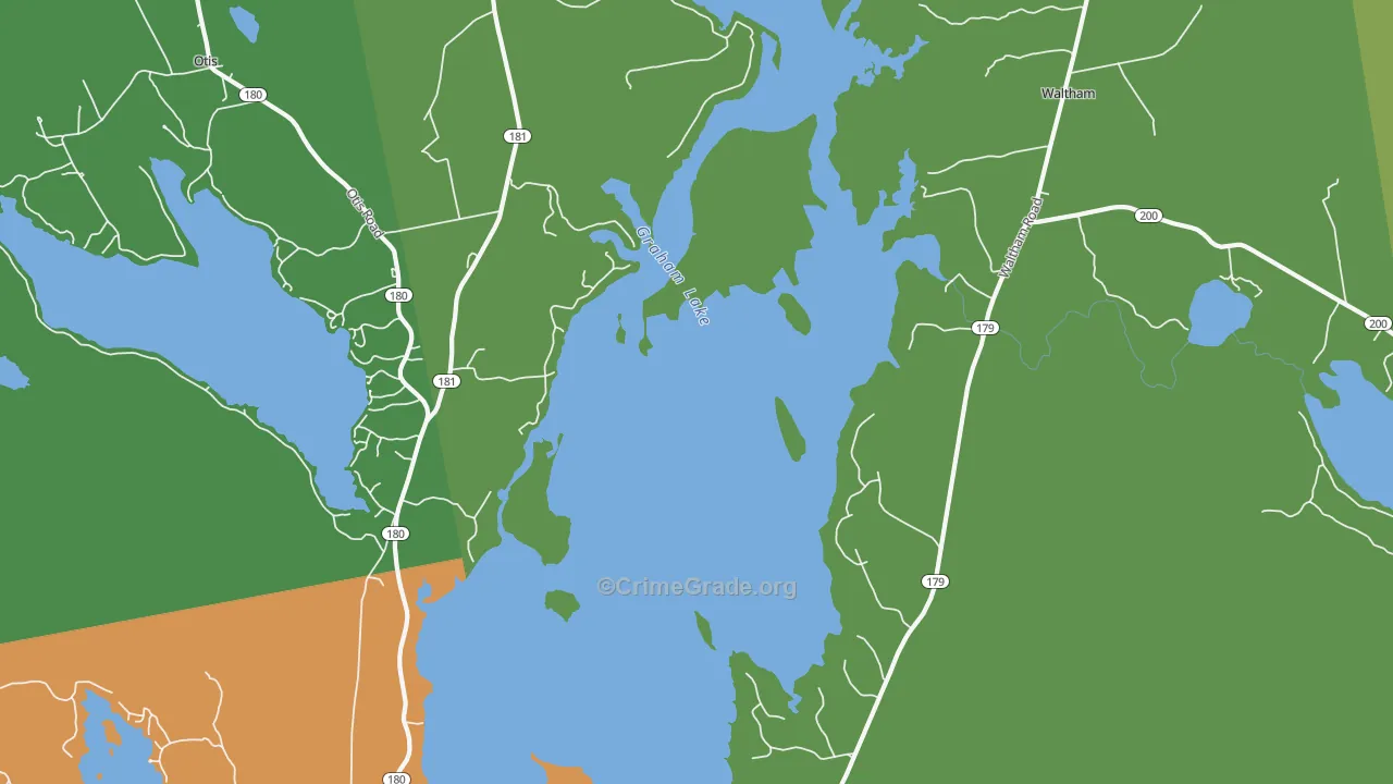 Winkumpaugh Corners, ME Map of Drug-Related Crime Rates