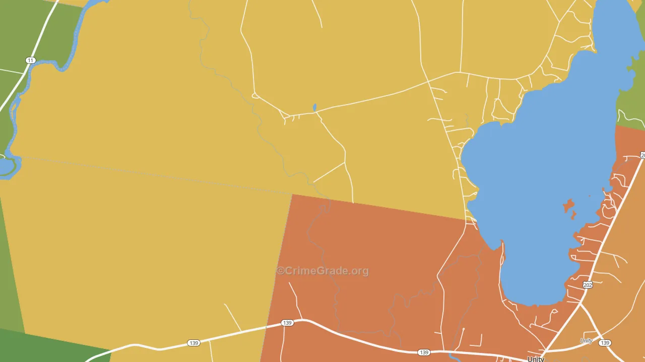 Winnecook, ME Map of Drug-Related Crime Rates