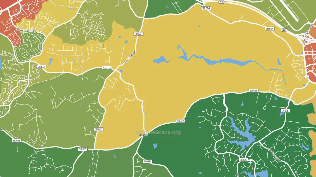 Winterpock, VA Map of Drug-Related Crime Rates