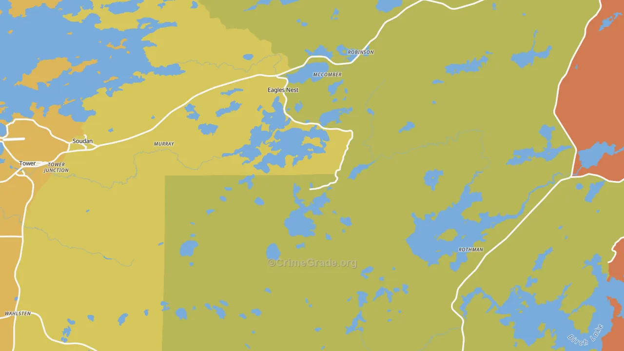 Winton, MN Map of Drug-Related Crime Rates