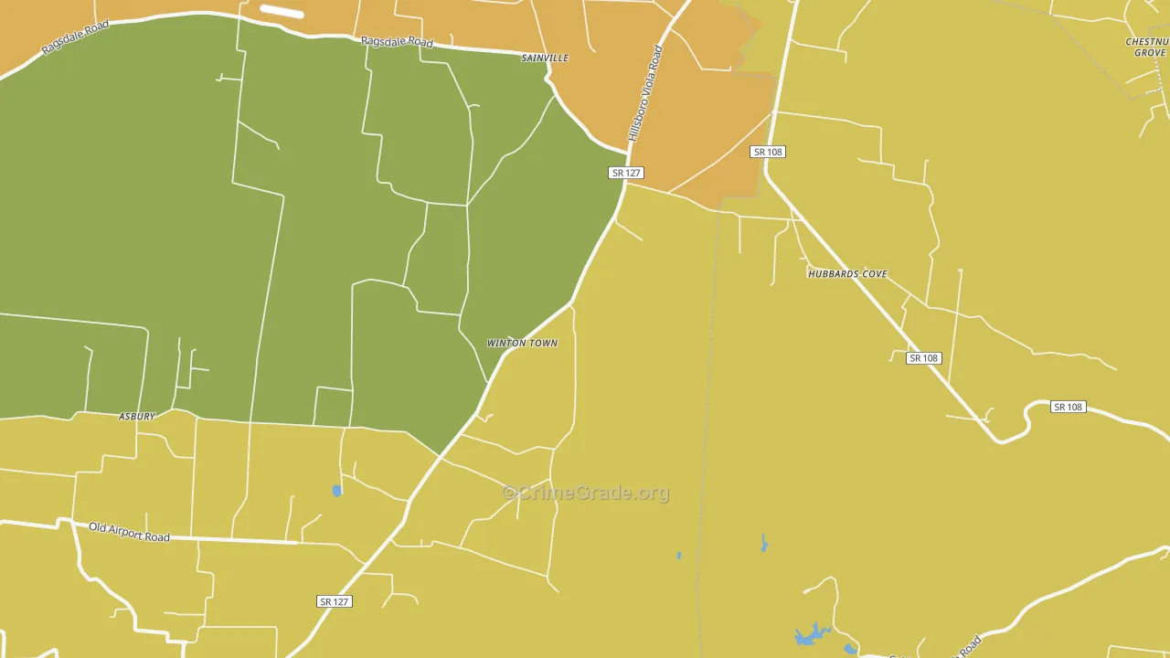 Winton Town, TN Map of Drug-Related Crime Rates
