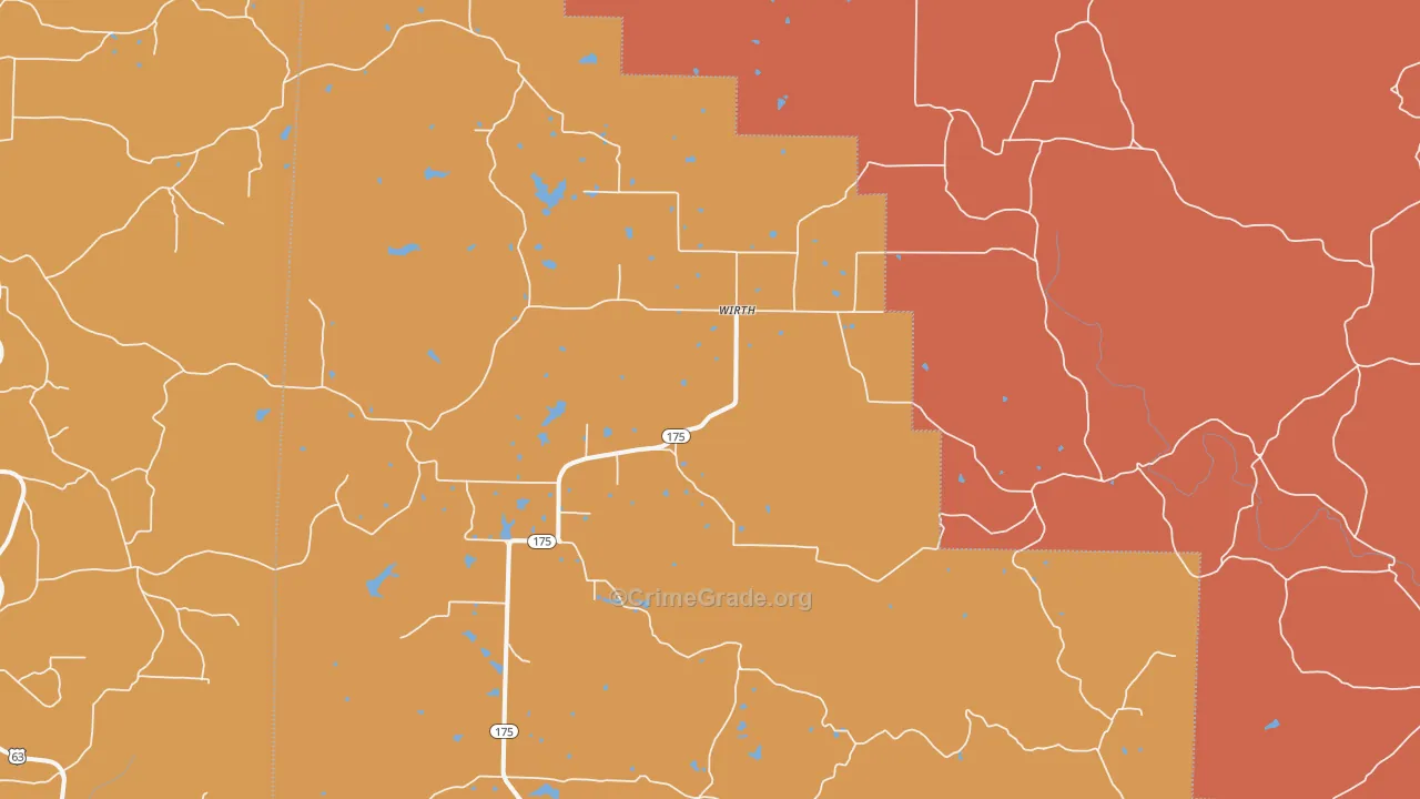 Wirth, AR Map of Drug-Related Crime Rates