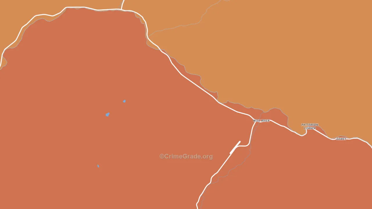 Wise River, MT Map of Drug-Related Crime Rates