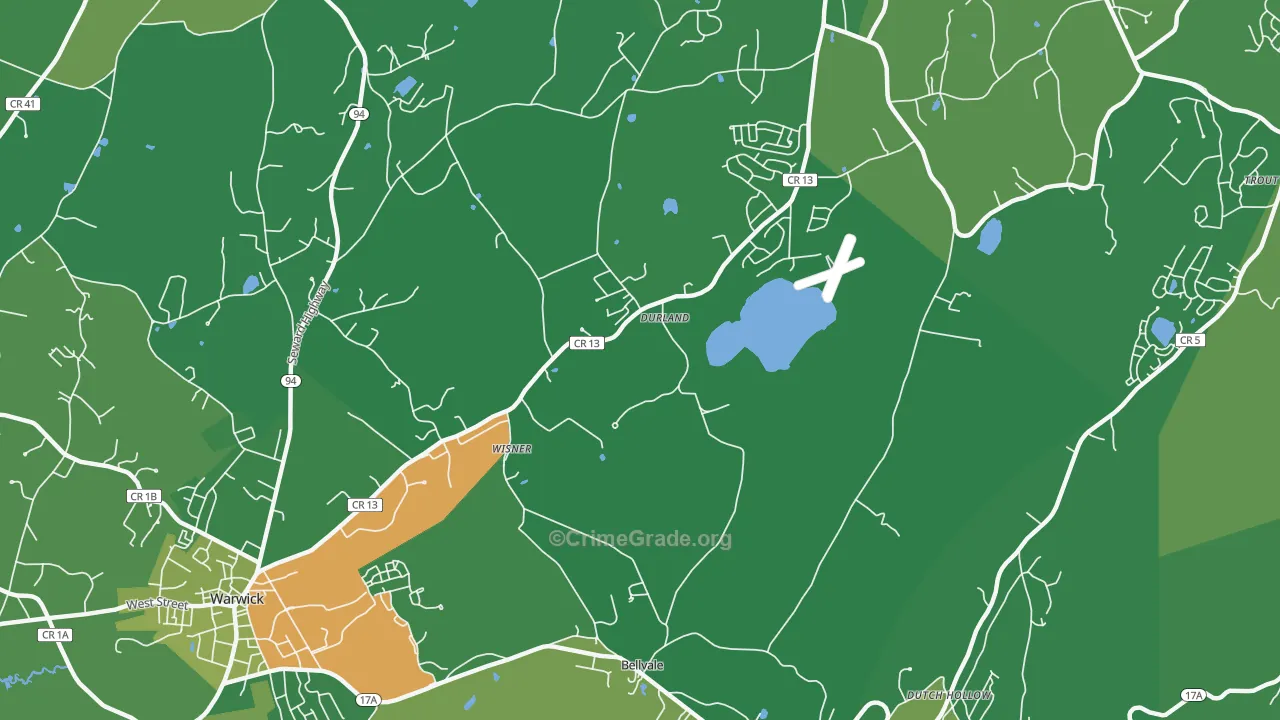 Wisner, NY Map of Drug-Related Crime Rates