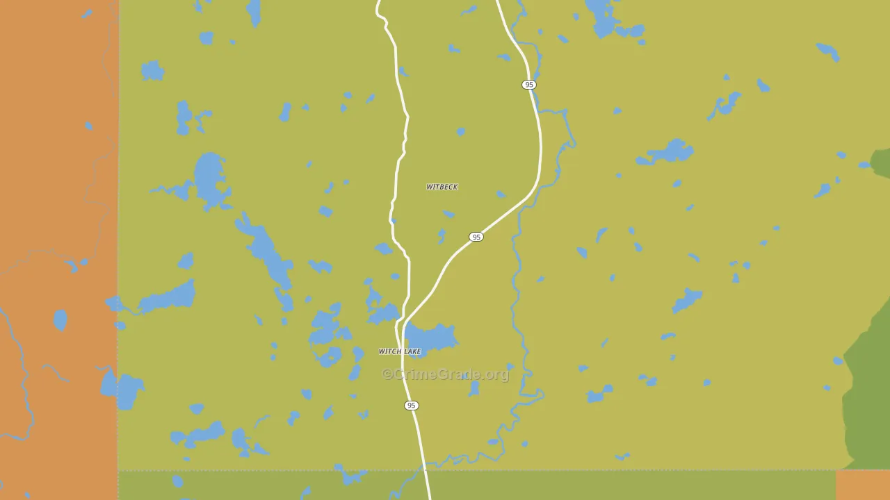 Witch Lake, MI Map of Drug-Related Crime Rates