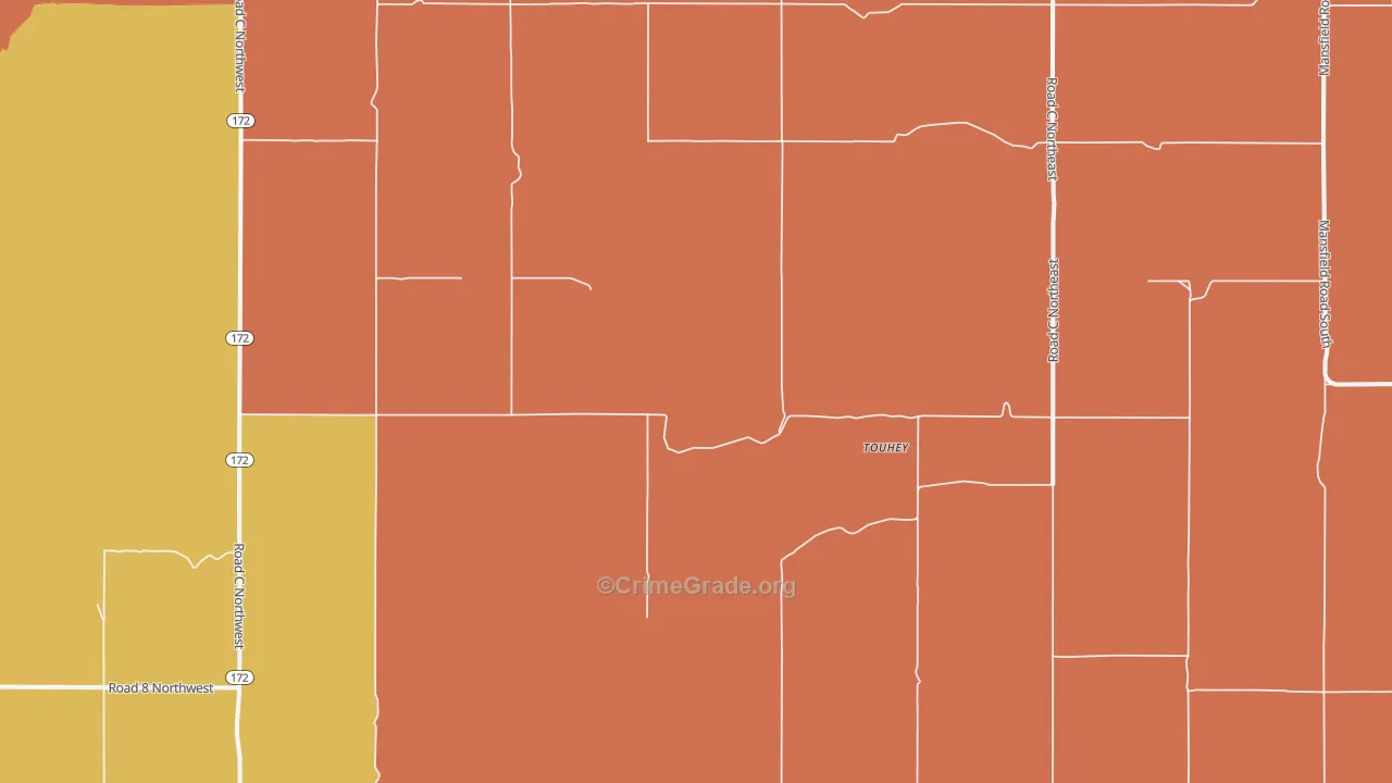 Withrow, WA Map of Drug-Related Crime Rates