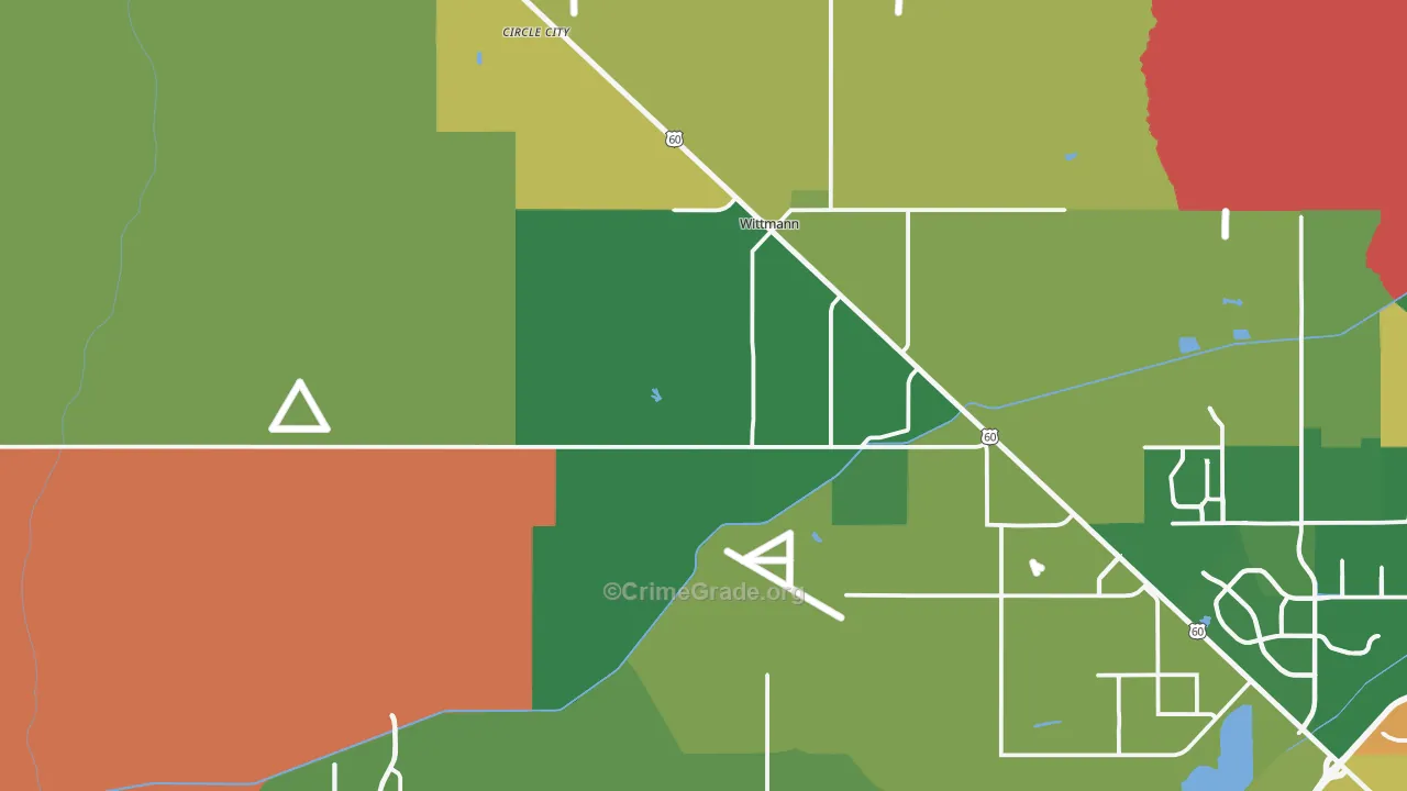 Wittmann, AZ Map of Drug-Related Crime Rates