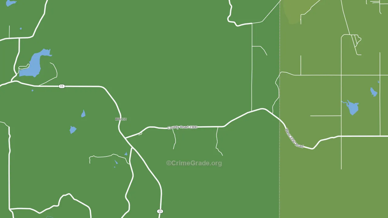 Wolco, OK Map of Drug-Related Crime Rates