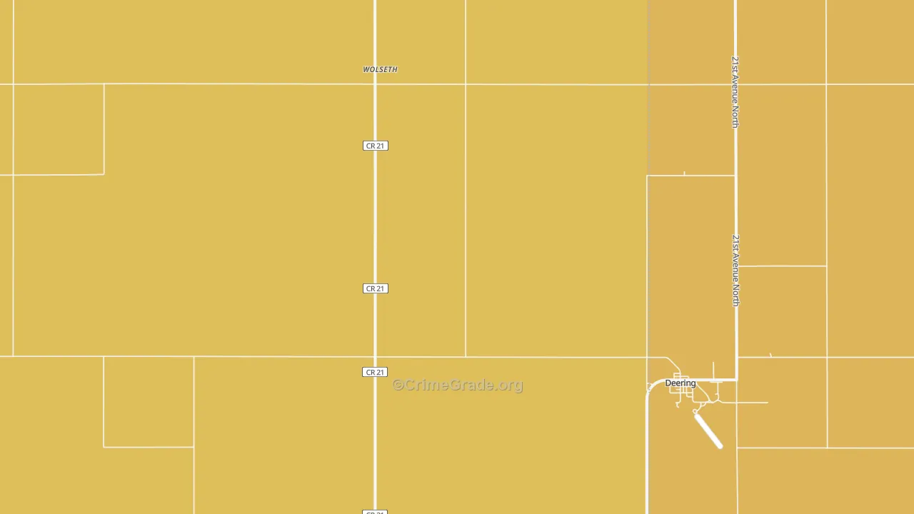 Wolseth, ND Map of Drug-Related Crime Rates