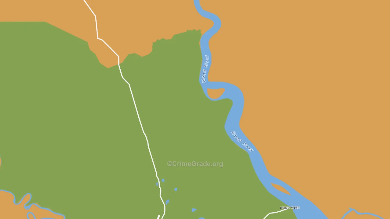 Wood River, AK Map of Drug-Related Crime Rates