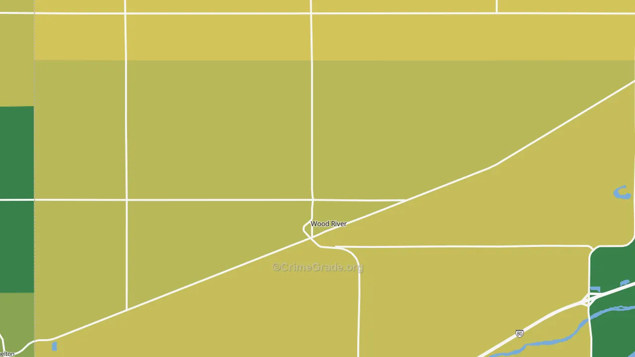 Wood River, NE Map of Drug-Related Crime Rates