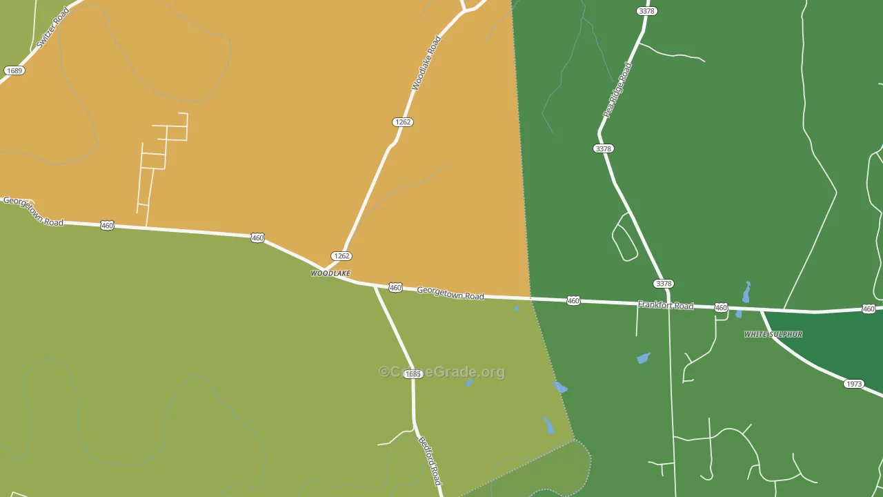 Woodlake, KY Map of Drug-Related Crime Rates