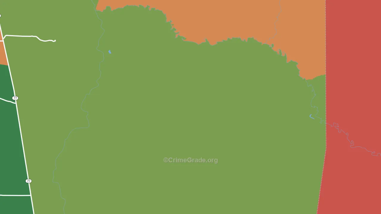 Woodruff, AZ Map of Drug-Related Crime Rates