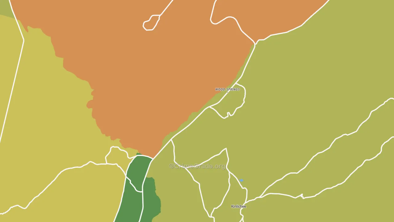 Woodsprings, AZ Map of Drug-Related Crime Rates