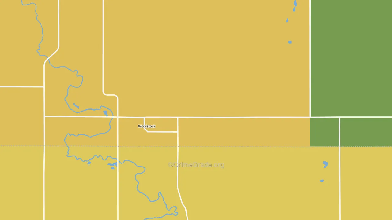 Woolstock, IA Map of Drug-Related Crime Rates