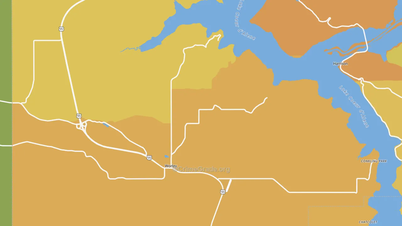 Worley, ID Map of Drug-Related Crime Rates