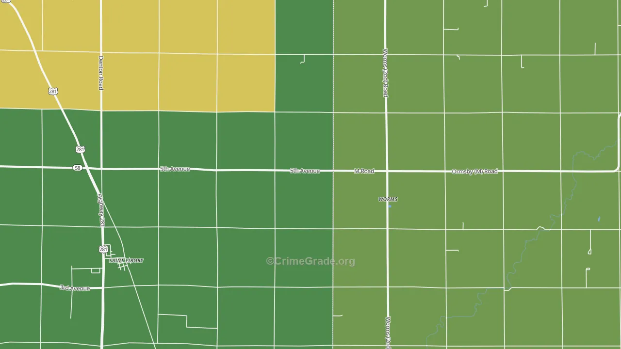 Worms, NE Map of Drug-Related Crime Rates