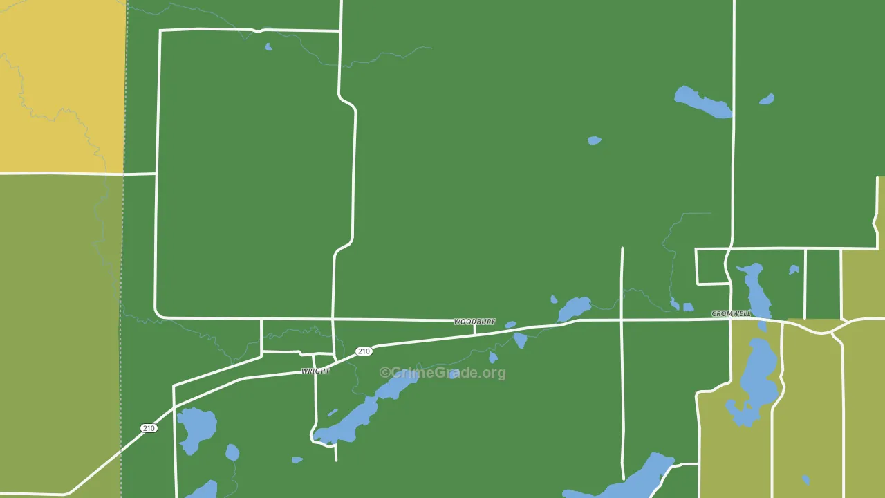 Wright, MN Map of Drug-Related Crime Rates