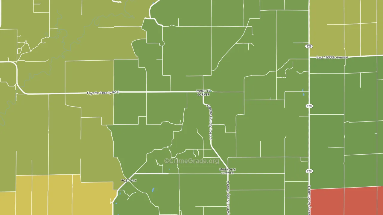 Wrights Corner, IL Map of Drug-Related Crime Rates