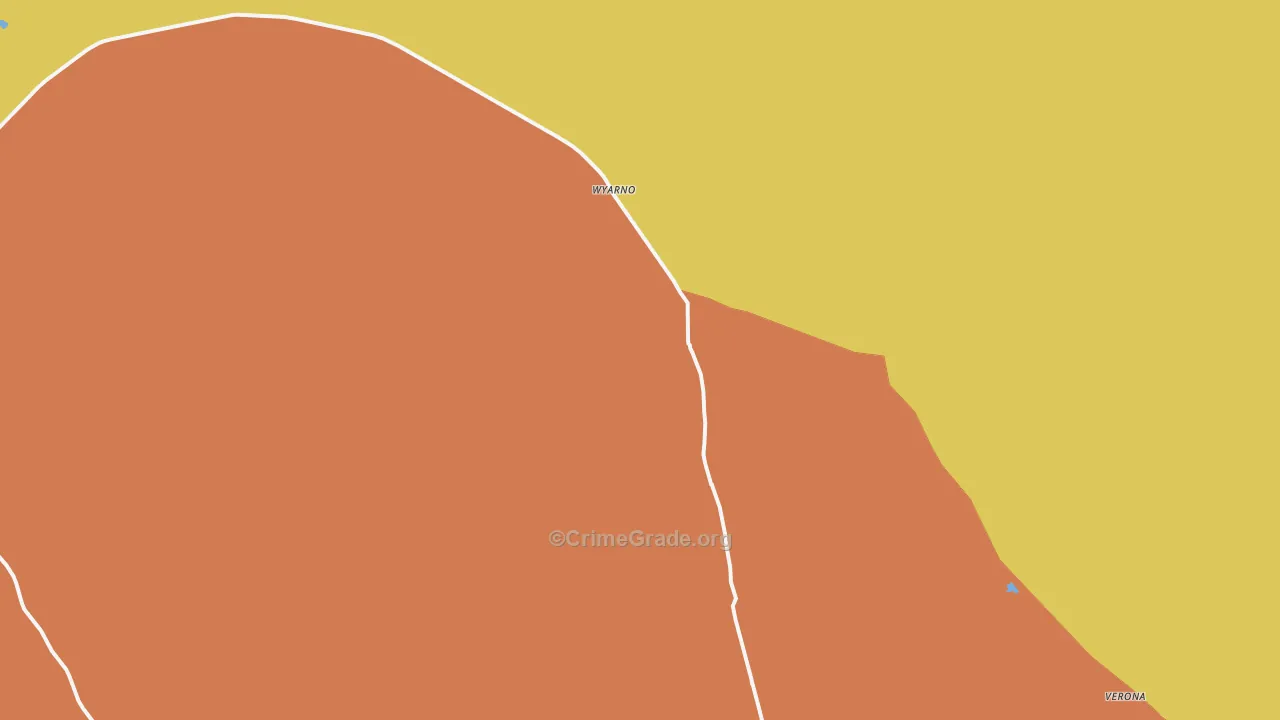 Wyarno, WY Map of Drug-Related Crime Rates