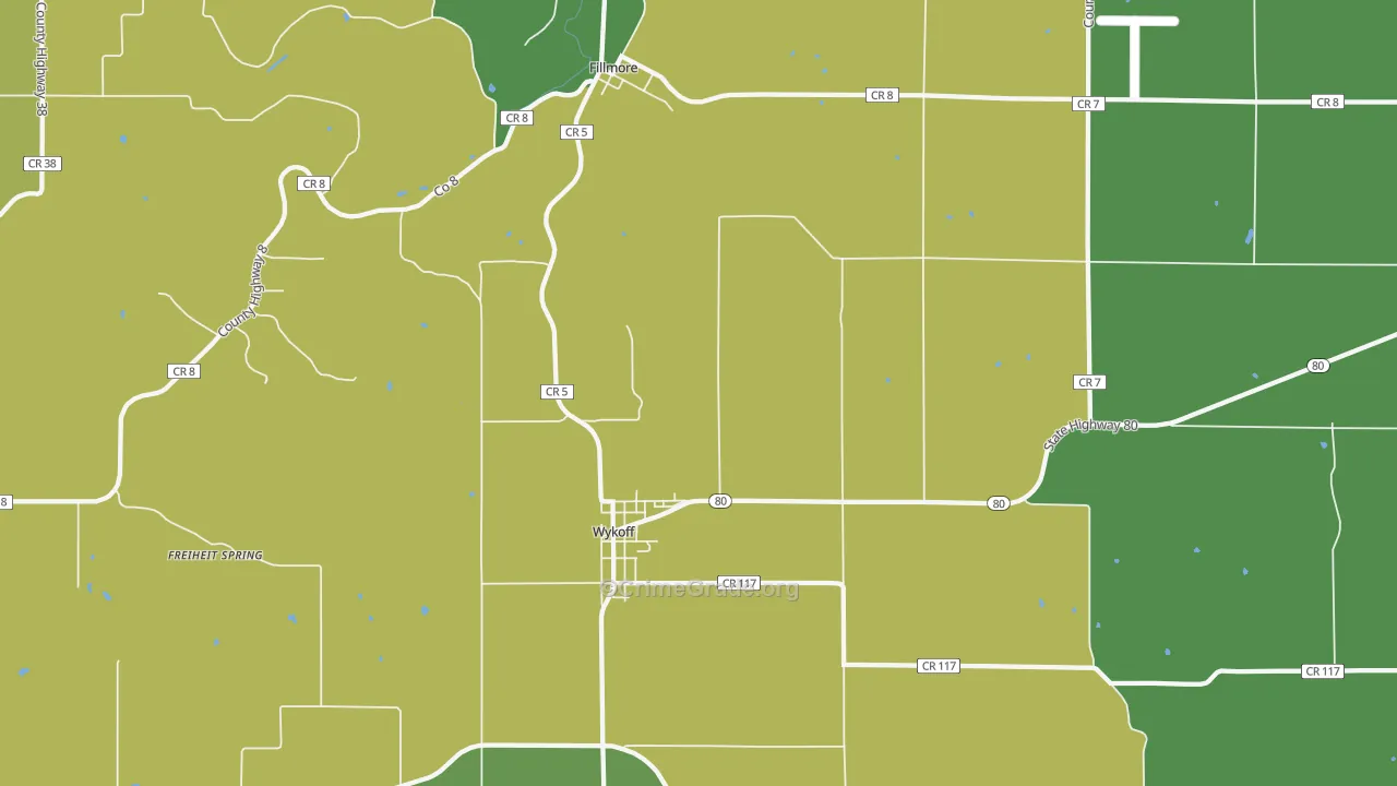 Wykoff, MN Map of Drug-Related Crime Rates