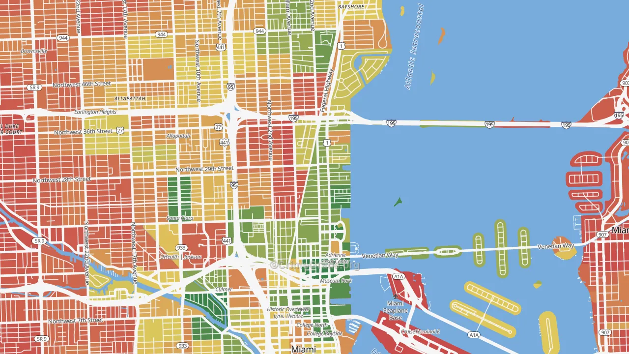 Wynwood, Miami, FL Map of Drug-Related Crime Rates