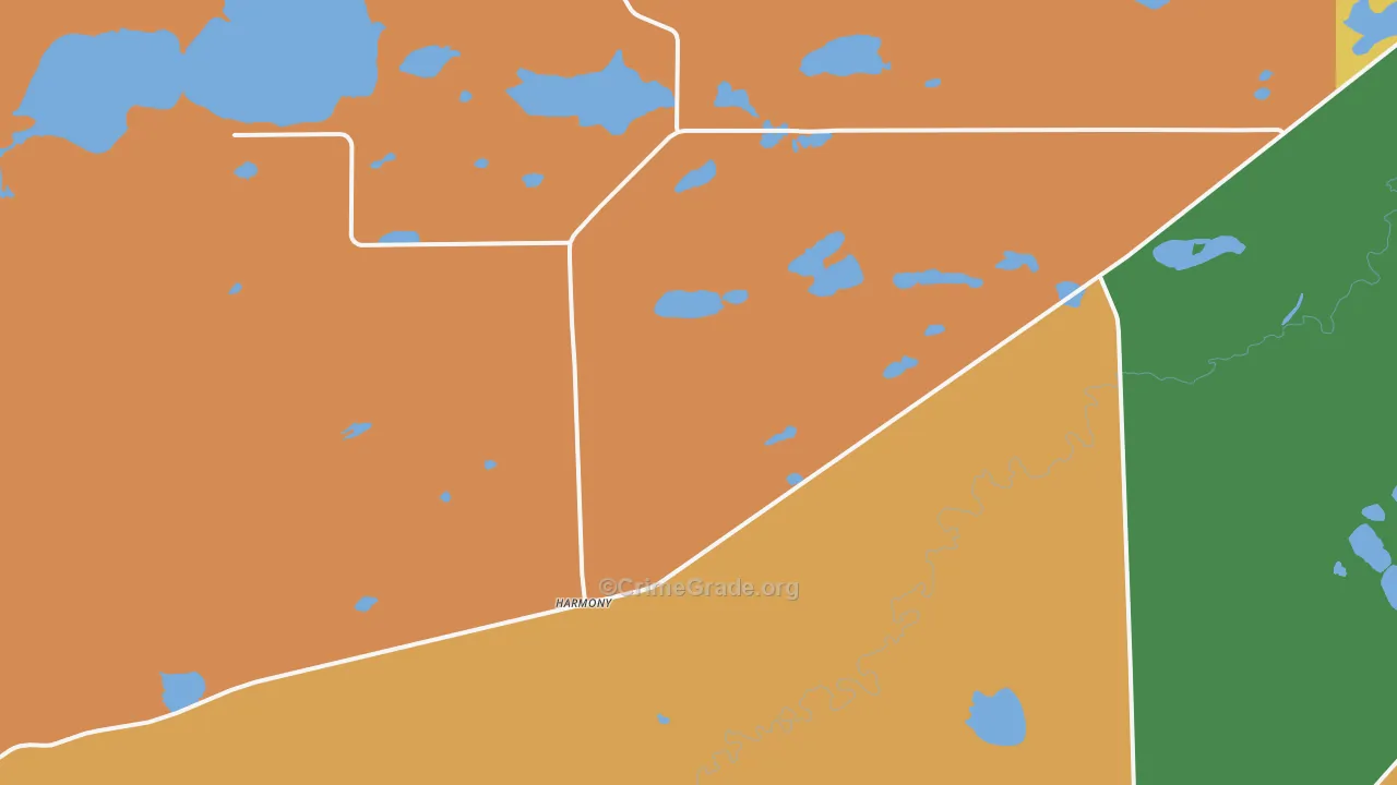 Wyoming, WY Map of Drug-Related Crime Rates