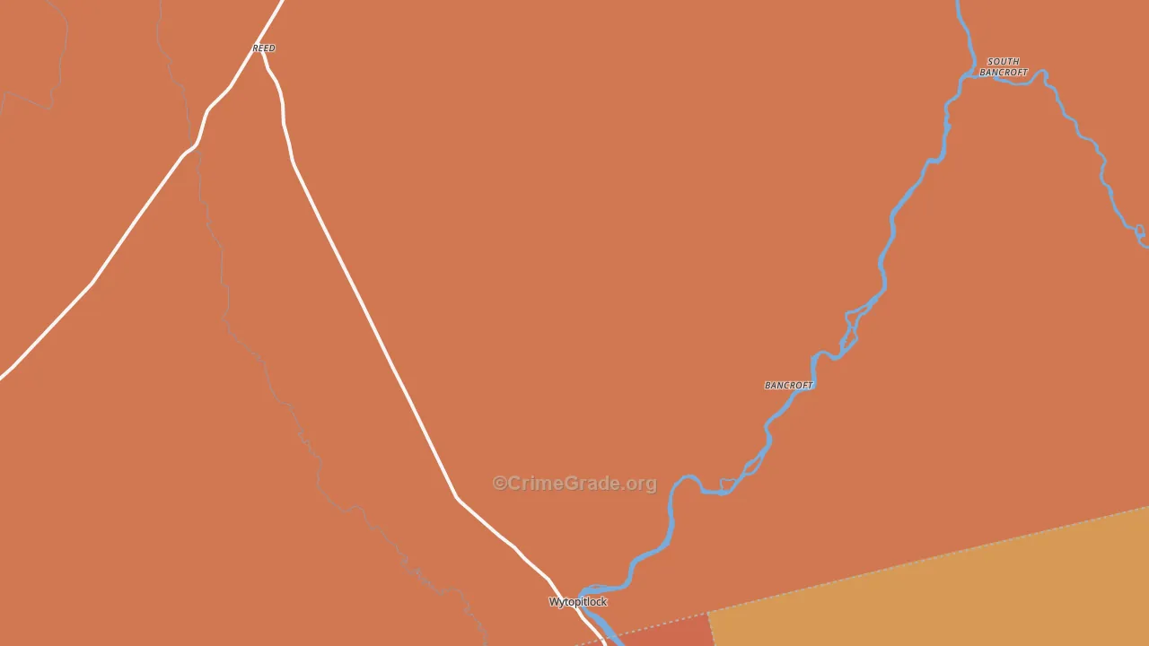 Wytopitlock, ME Map of Drug-Related Crime Rates