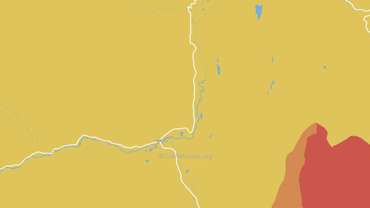Yaak, MT Map of Drug-Related Crime Rates