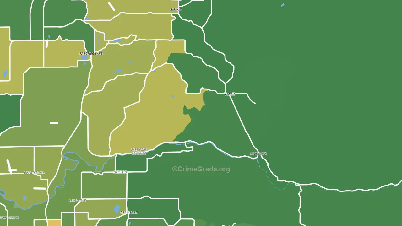 Yacolt, WA Map of Drug-Related Crime Rates
