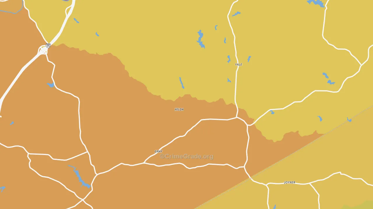 Yale, VA Map of Drug-Related Crime Rates