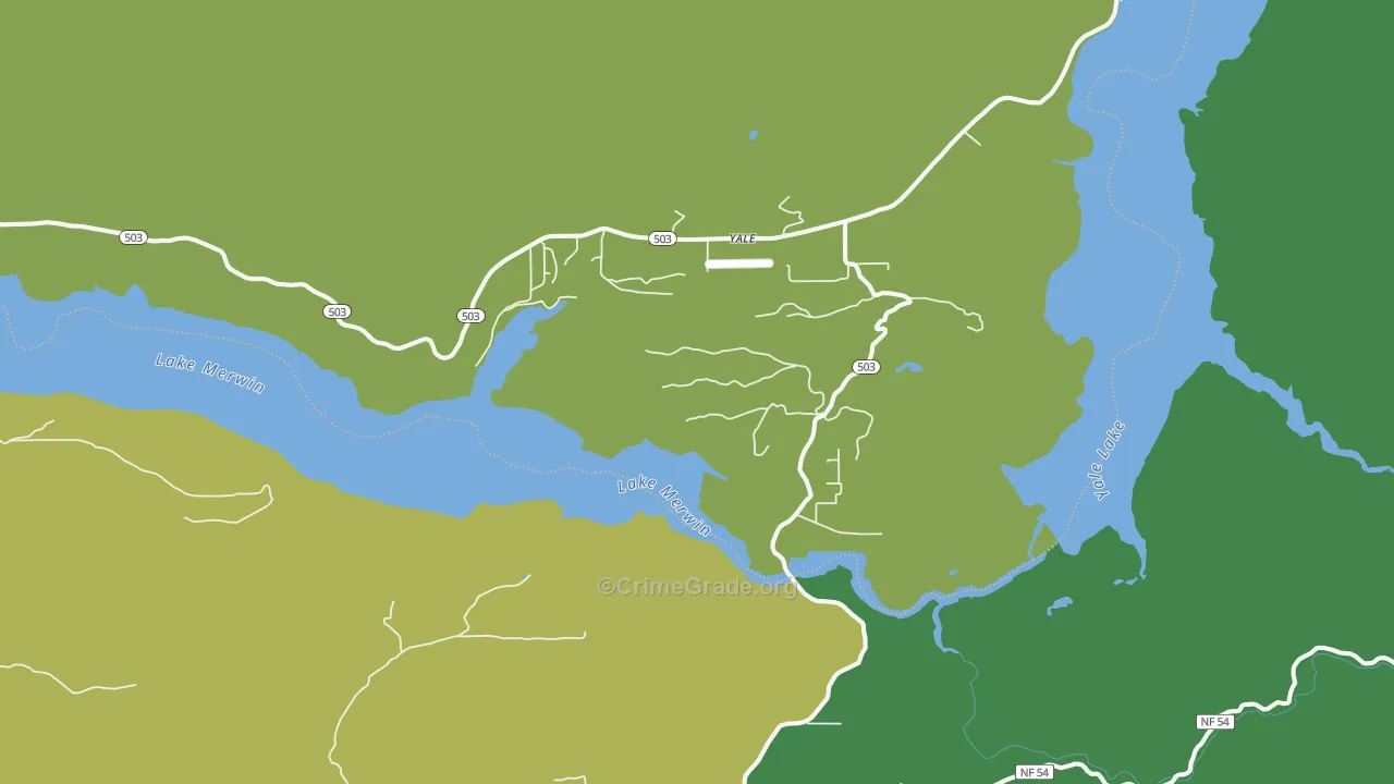 Yale, WA Map of Drug-Related Crime Rates