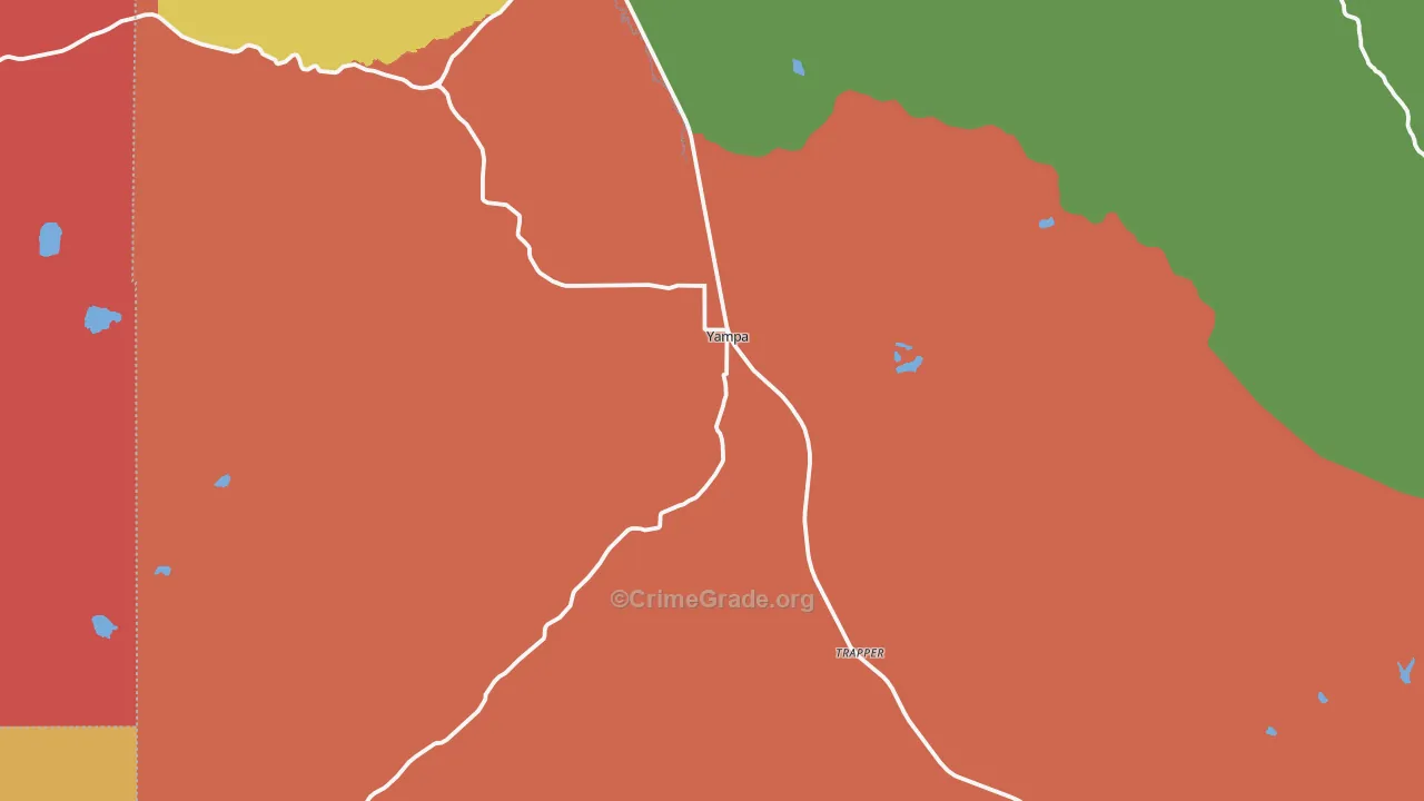 Yampa, CO Map of Drug-Related Crime Rates