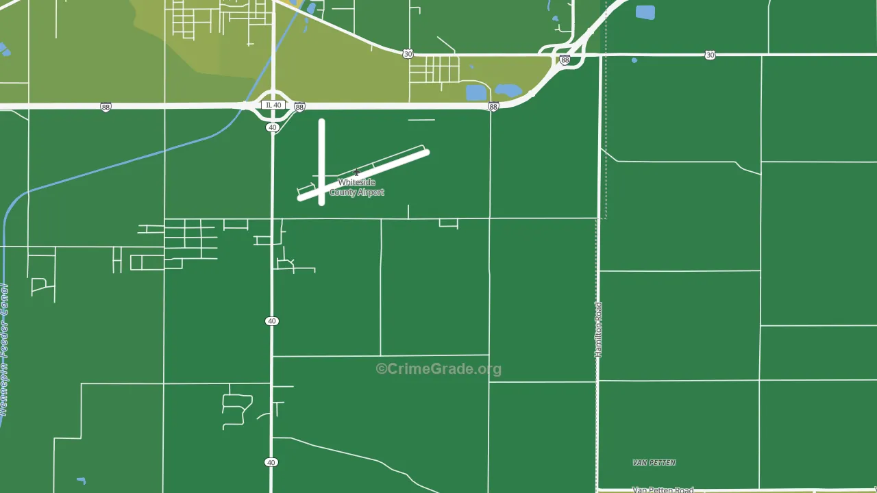 Yeoward Addition, IL Map of Drug-Related Crime Rates