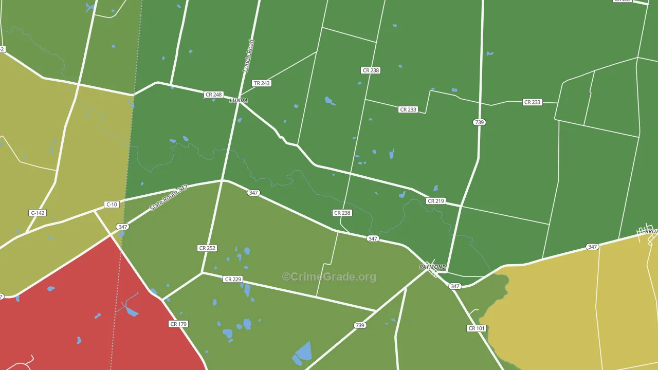 York Center, OH Map of Drug-Related Crime Rates