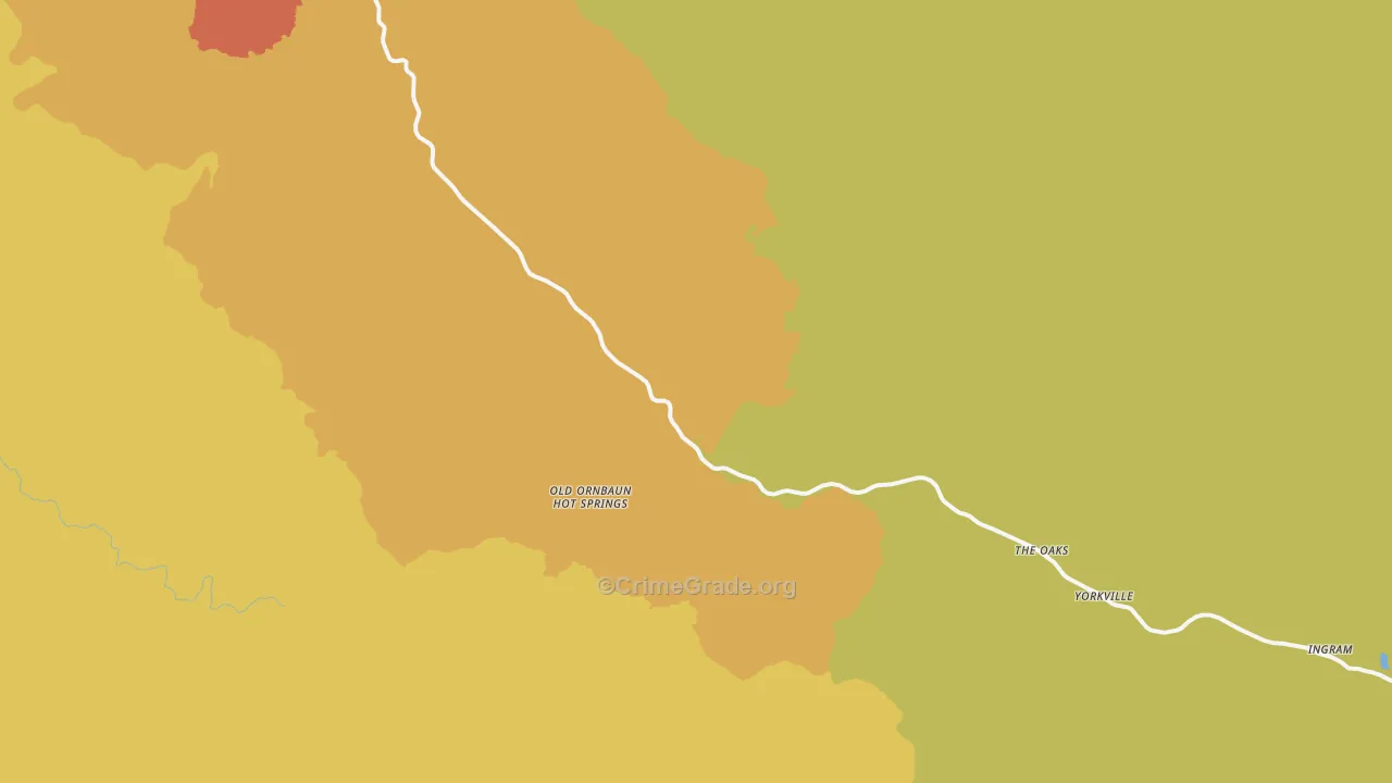 Yorkville, CA Map of Drug-Related Crime Rates