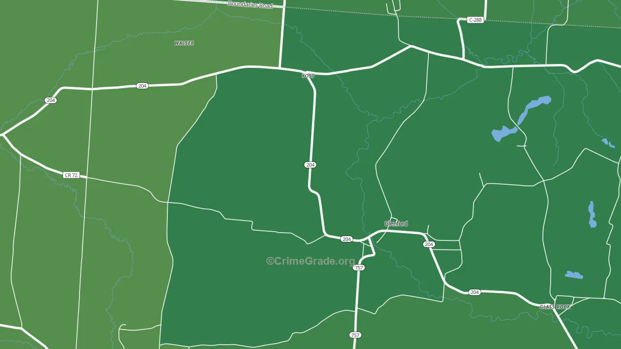 Yost, OH Map of Drug-Related Crime Rates