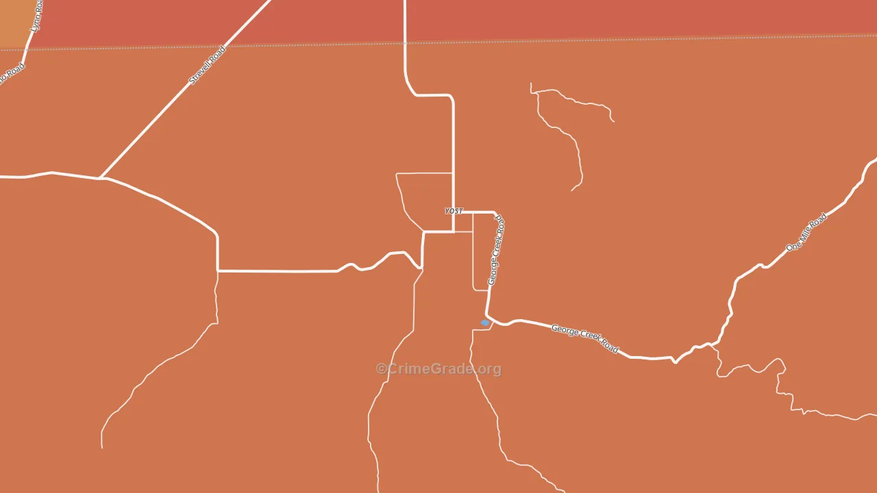 Yost, UT Map of Drug-Related Crime Rates