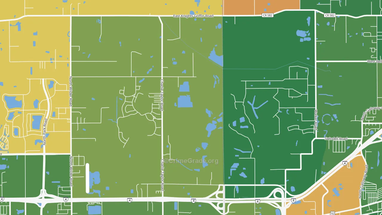 Youmans, FL Map of Drug-Related Crime Rates