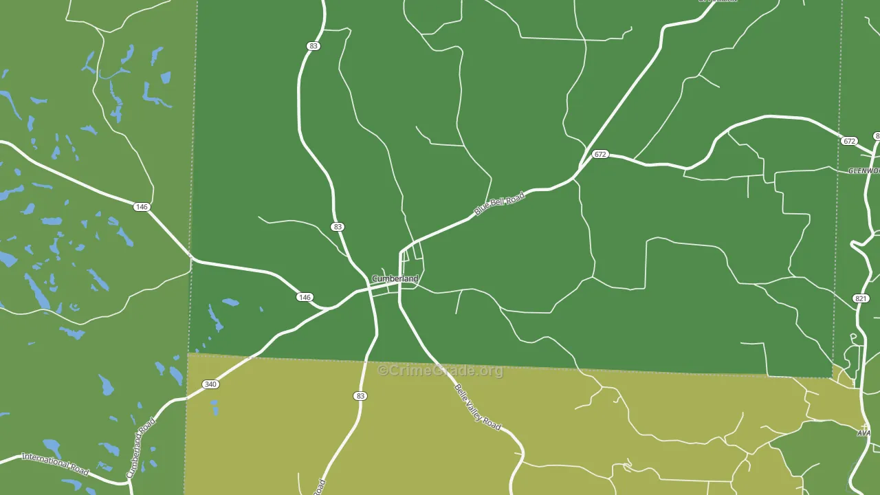 Young Hickory, OH Map of Drug-Related Crime Rates
