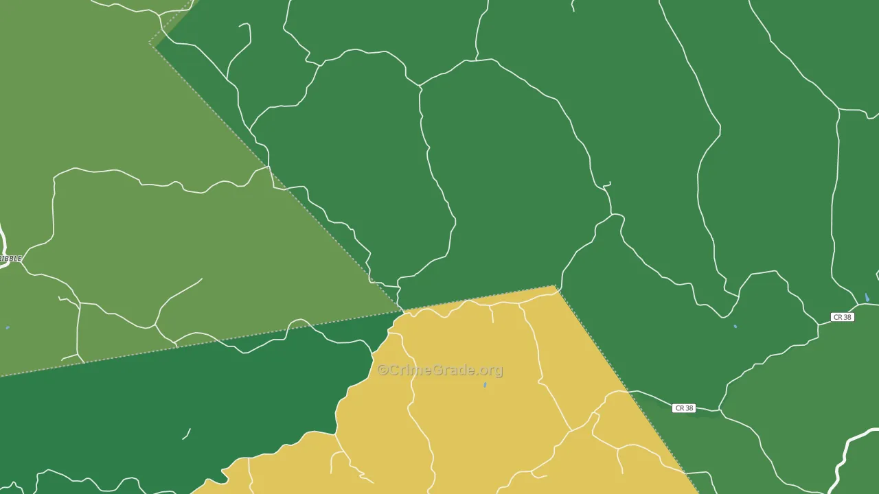 Young, WV Map of Drug-Related Crime Rates