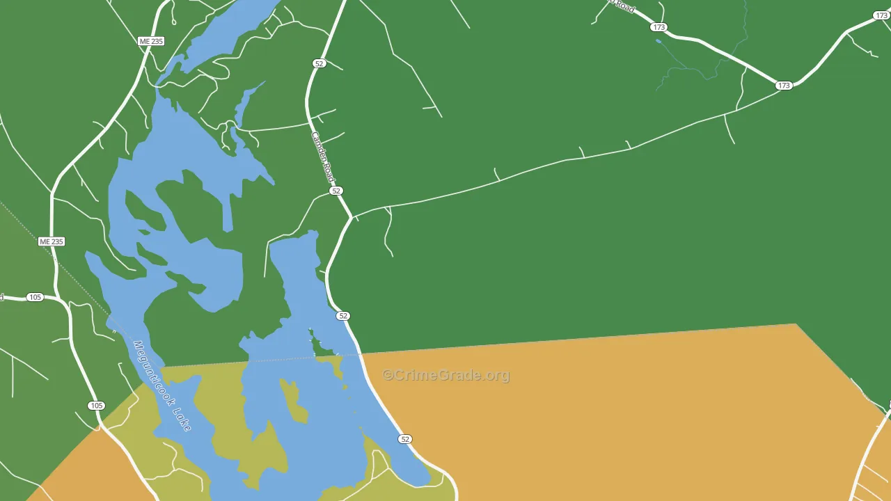 Youngtown, ME Map of Drug-Related Crime Rates