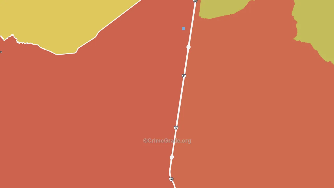 Yucca, AZ Map of Drug-Related Crime Rates